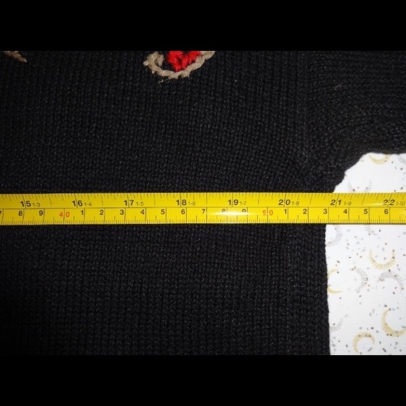 Vintage Ugly Christmas Sweater Button Up Cardigan Embellished Christmas Tree - Picture 7 of 12